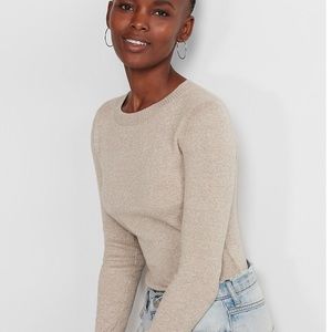 Sale Express Marled Fitted Crew Neck 
